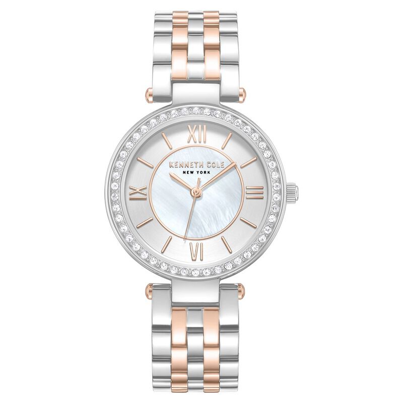 Kenneth Cole Quartz Analog Silver Dial Stainless Steel Strap Watch For Women