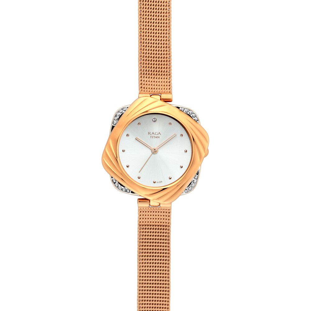 Buy Online Titan Raga Moments Of Joy Silver Dial Women Watch With