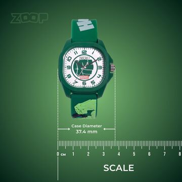 Zoop Marvel Analog Watch with White Hulk Dial & Green Strap for Boys Kids, from House of Titan