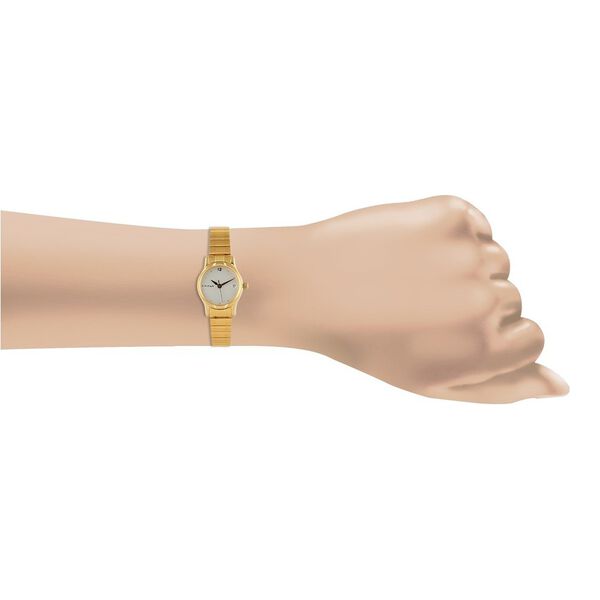 Titan Quartz Analog with Date Silver Dial Stainless Steel Strap Watch for Women - image number 3