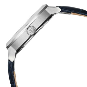 Titan Regalia Arc Analog with Day Date Second Subdial and Blue Dial Blue Leather Strap Watch for Men