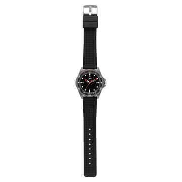 SF Sporty Black Dial Polyurethane Strap Watch for Men