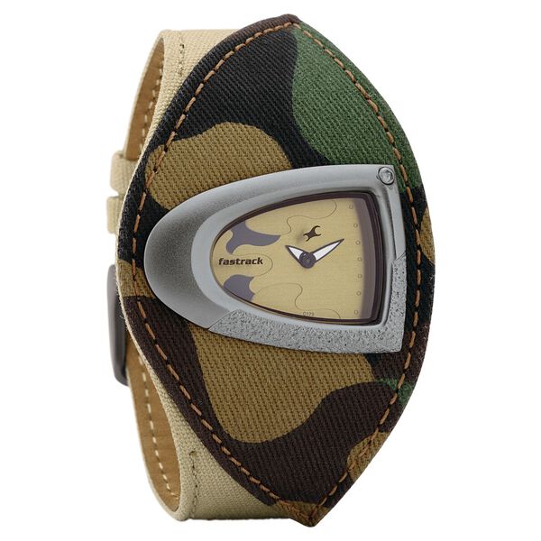 Fastrack Quartz Analog Brown Dial Fabric Strap Watch for Girls - image number 0
