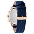 Tommy Hilfiger Quartz Analog Blue Dial Blue Leather Strap Watch For Men - image number 2