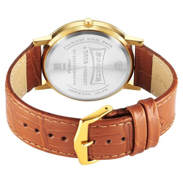 Sonata Utsav Quartz Analog Brown Dial Watch for Men - image number 3
