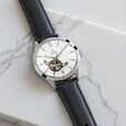 Titan Automatic Champagne Dial Indigo Leather Strap Watch for Men - image number 0