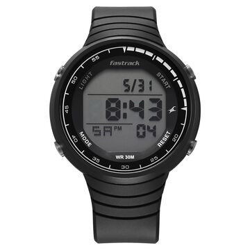 Fastrack StreetStyle Digital Dial Black Polyether Strap Watch For Unisex