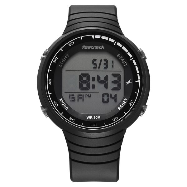 Fastrack StreetStyle Digital Dial Black Polyether Strap Watch For Unisex - image number 0