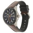 Titan Quartz Multifunction Blue Dial Silicone & Leather Strap Watch for Men - image number 2