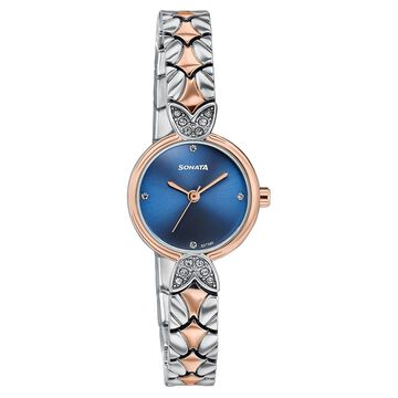 Women's Vintage style blue Blue dial Bracelet Watch