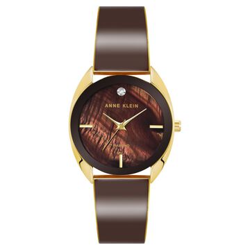 Anne Klein Quartz Analog Brown Dial Metal Strap Watch for Women