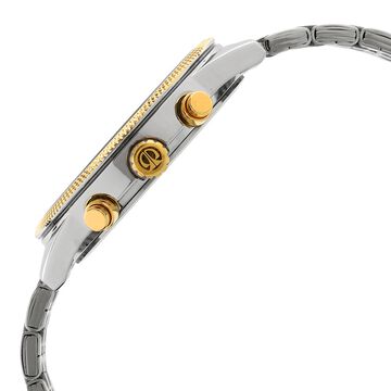 Titan Men's Metropolitan Luxe: Multifunction Anthracite Dial with Two-Tone Stainless Steel Bracelet Watch