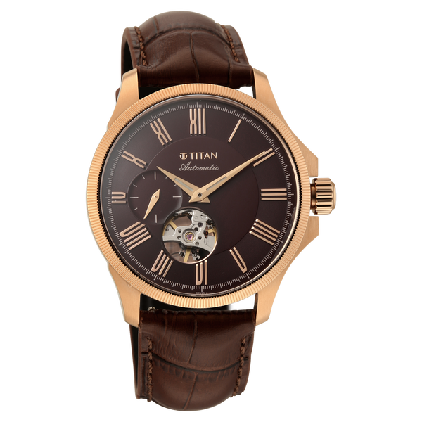 Titan Automatic Atrium Offset Seconds Open Heart Automatic - image number 2
