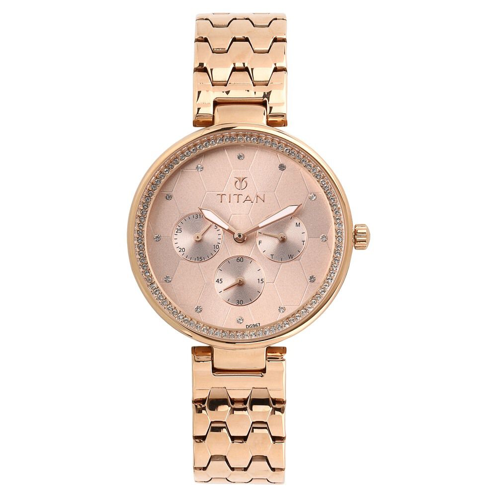 Buy LEE COOPER Womens Rose Gold Dial Metallic Multi-Function Watch -  NLC06173410 | Shoppers Stop