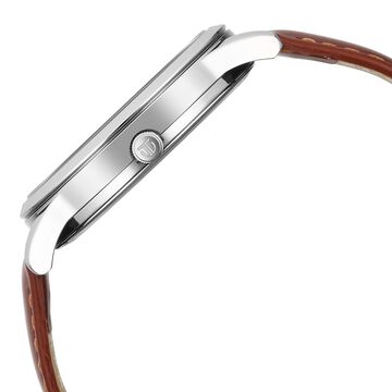 Titan Wrist Wit Quartz Analog with Date Blue Dial Leather Strap Watch for Men