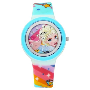 Zoop Zoop Frozen Quartz Analog Multicoloured Dial Multicoloured PU Strap Watch For Kids
