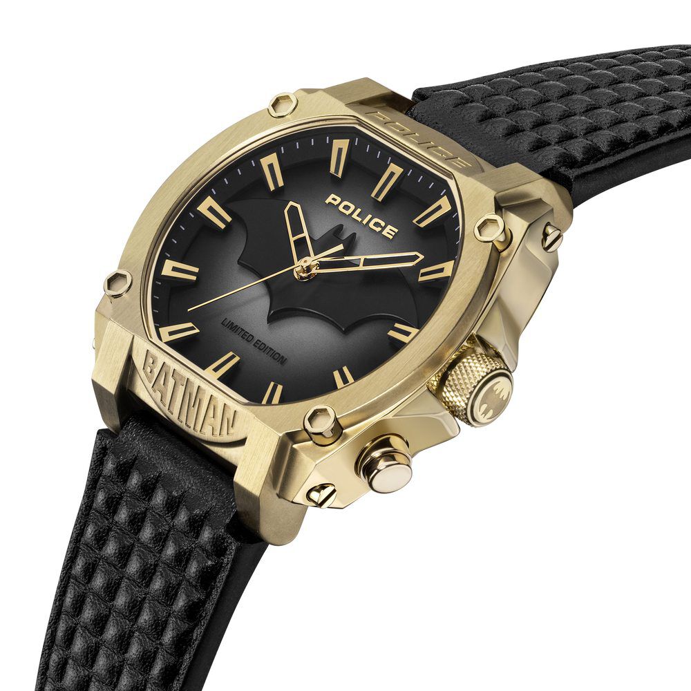 BATMAN x POLICE クォーツ腕時計 Buy Online Police Batman Quartz Analog With Back light Black Round
