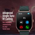 Fastrack Reflex Power|4.97 CM Super AMOLED Arched Display|410 x 502 Pixel Resolution|IP68 WR With Black Strap - image number 2