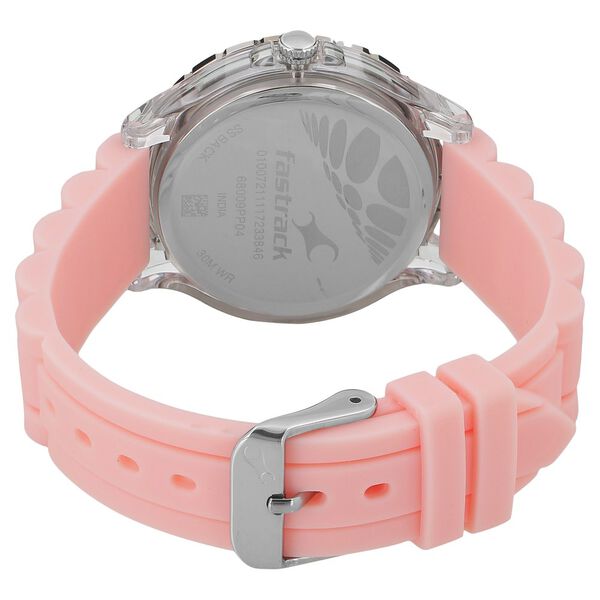 Fastrack Trendies Quartz Analog Black Dial Silicone Strap Watch for Girls - image number 3
