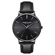 Kenneth Cole Quartz Analog Black Dial Leather Strap Watch for Men - image number 0