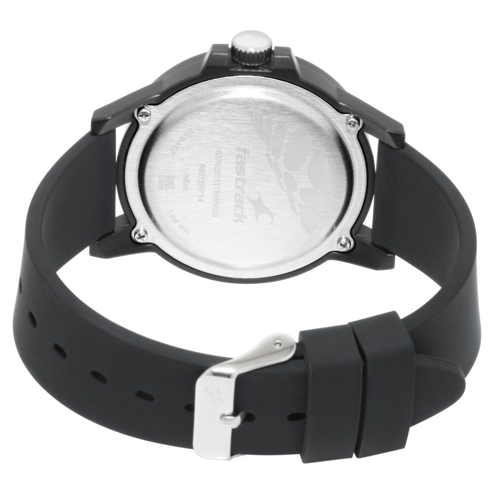 Fastrack ss discount black 50m wr