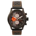 Titan Quartz Chronograph Silver Dial Leather Strap Watch for Men