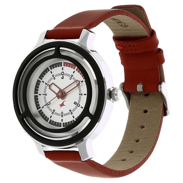 Fastrack Motorheads Quartz Analog White Dial Leather Strap Watch for Girls - image number 1