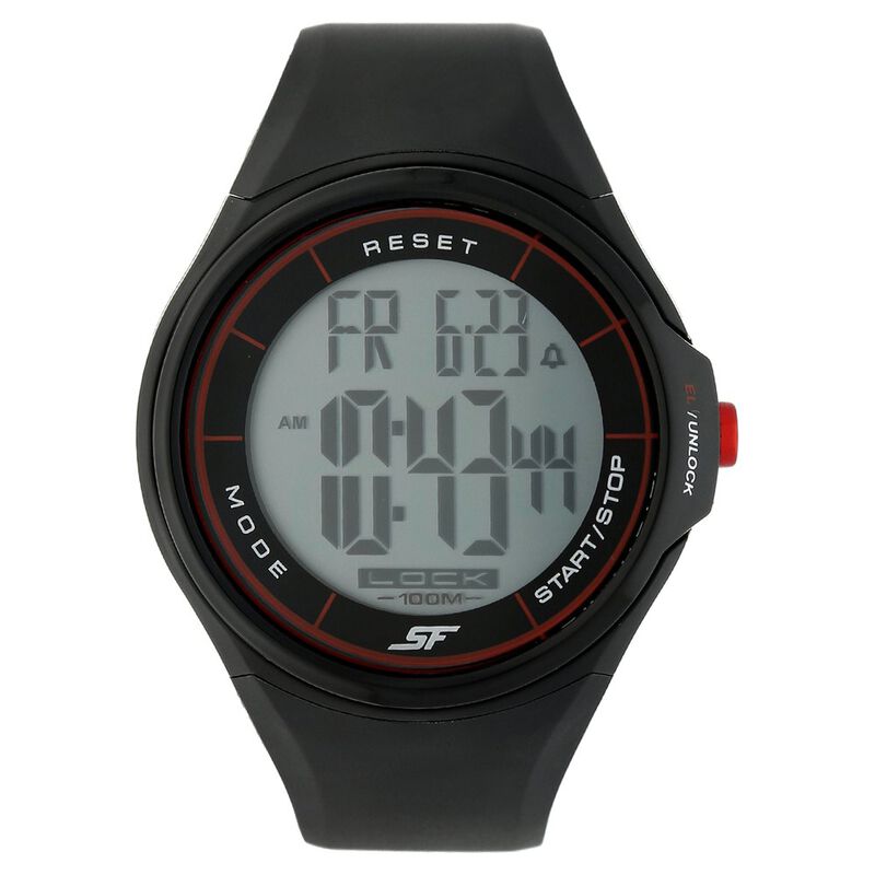 SF Digital Dial Plastic Strap Watch for Men