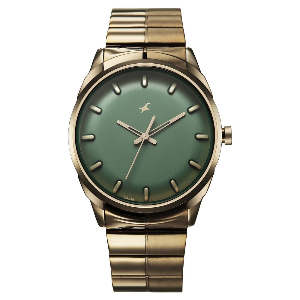 Fastrack Chrome K Quartz Analog Green Dial K Chrome Stainless Steel Strap Watch For Guys-image-22