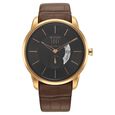 Titan Edge Mechanical Black Dial Mechanical Leather Strap Watch for Men - image number 2