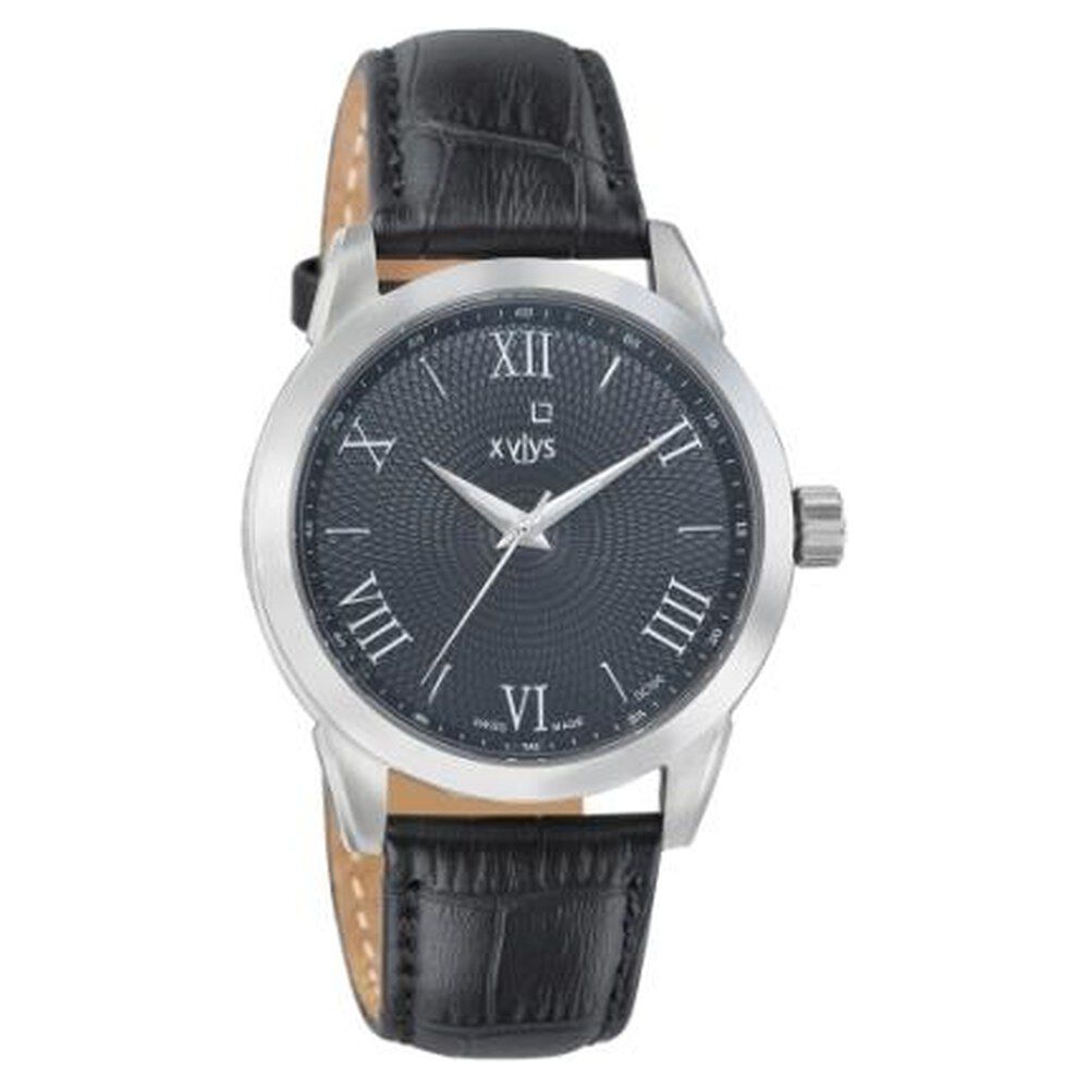 Buy Online Xylys Swiss Analog Black Leather Strap and Black Dial Watch For Men nf9461sl02 Titan