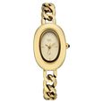 Vyb Mirage By Fastrack Quartz Analog Golden Dial Golden Metal Strap Watch For Girls - image number 0