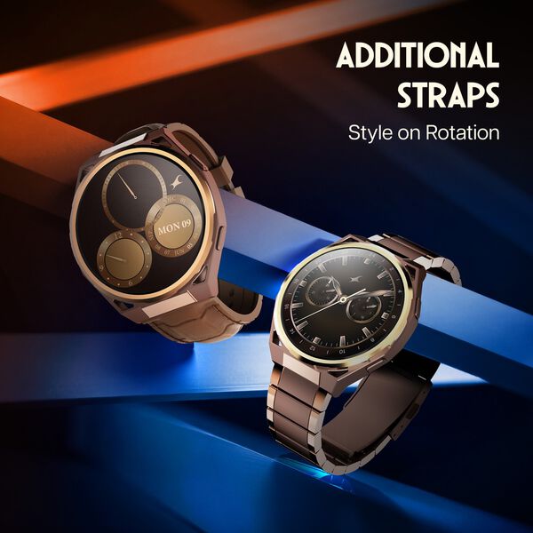 Fastrack Marvellous FX3 Smartwatch with 1.43" AMOLED Display, Slim 10.4mm Design, HRM, Additional Silicone Strap - image number 4