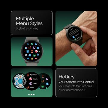 Fastrack Jupiter R3 Smartwatch with 1.38" TFT 2.5D Display, Push Button Interaction, Multiple Menu Styles