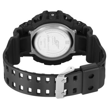 SF Digital Dial Black Polyurethane Strap Watch For Men