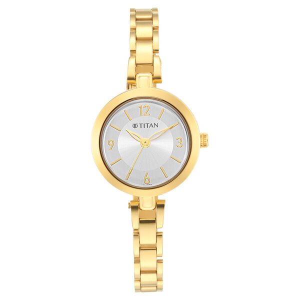 Titan Lagan Silver Dial Analog Metal Strap Watch for Women - image number 1