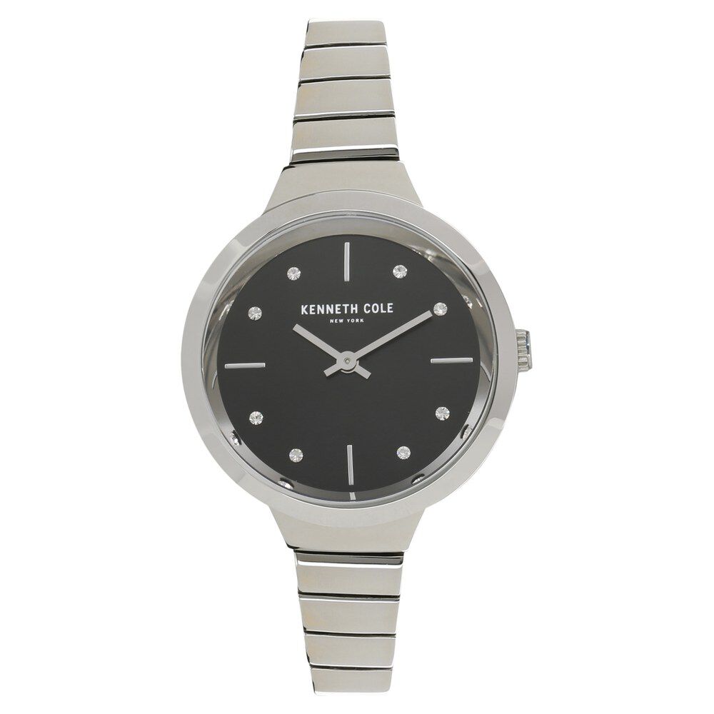Buy Online Kenneth Cole Quartz Analog Black Dial Stainless Steel Strap Watch for Women ndkc50187001ld Titan