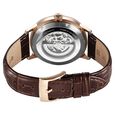 Titan Phoenix Skeletal Automatic Analog with Gun Dial Brown Leather Strap Watch for Men - image number 5