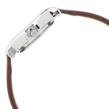Sonata Essentials White Dial Women Watch With Leather Strap