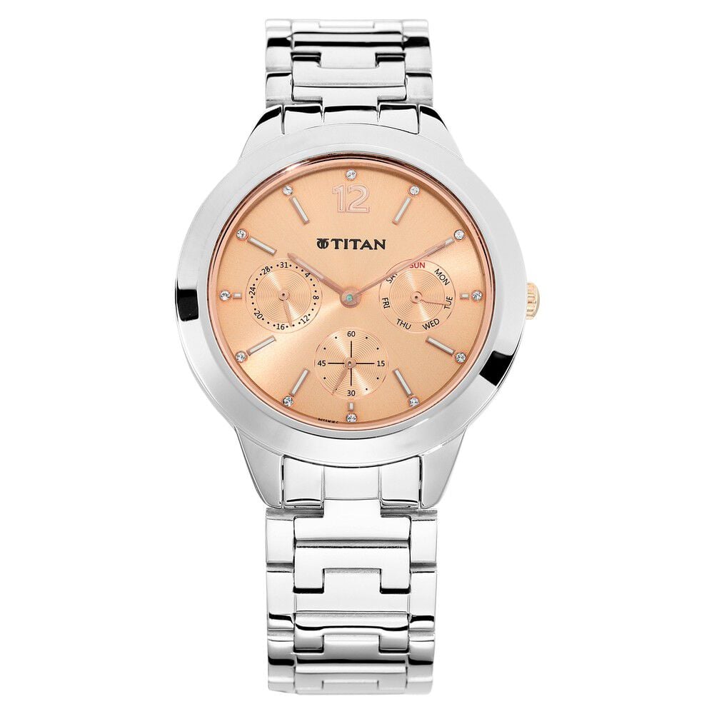Buy Online Titan Workwear Black Dial Quartz Multifunction