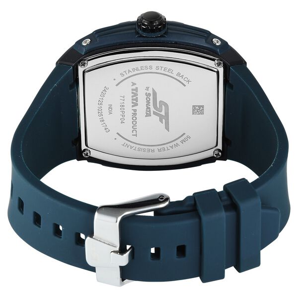 SF Maiden Voyage Sport Watch - Blue Dial & Strap - Tonneau Shaped Case with Multifunction movement - image number 4