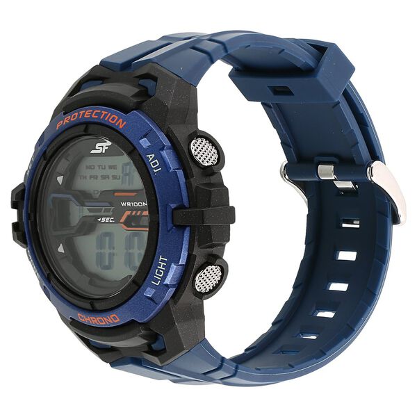 SF Super Fibre Digital Dial Plastic Strap Watch for Men - image number 1