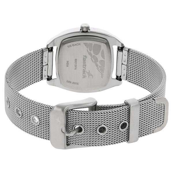 Fastrack Quartz Analog Silver Dial Metal Strap Watch for Girls - image number 3
