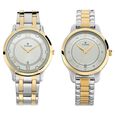 Titan Bandhan Quartz Analog with Date Silver Dial Two Toned Stainless Steel Strap Watch For Couple