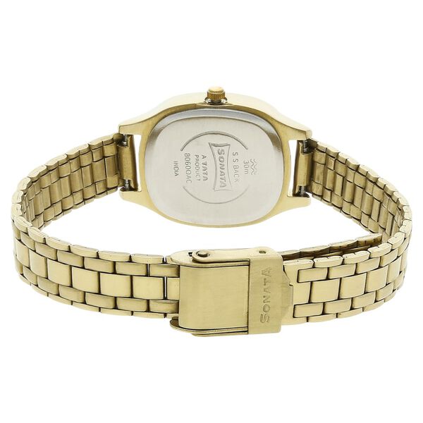 Sonata Quartz Analog Silver Dial Stainless Steel Strap Watch for Women - image number 3