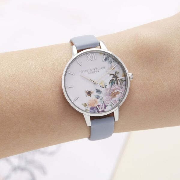 Olivia Burton Quartz Analog White Dial Leather Strap Watch for Women - image number 3