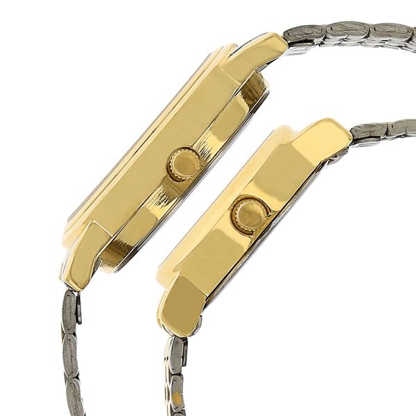 Sonata Quartz Analog White Dial Stainless Steel Strap Watch for Couple - image number 2