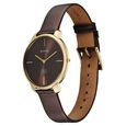 Edge Velora Quartz Analog Brown Dial Two Toned Leather Strap Watch For Women - image number 2