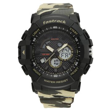 Fastrack Streetstyle Ana Digi watch with Camoflage look for Guys