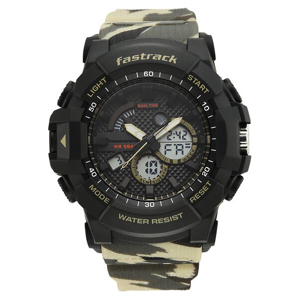Fastrack Streetstyle Ana Digi watch with Camoflage look for Guys - image number 1
